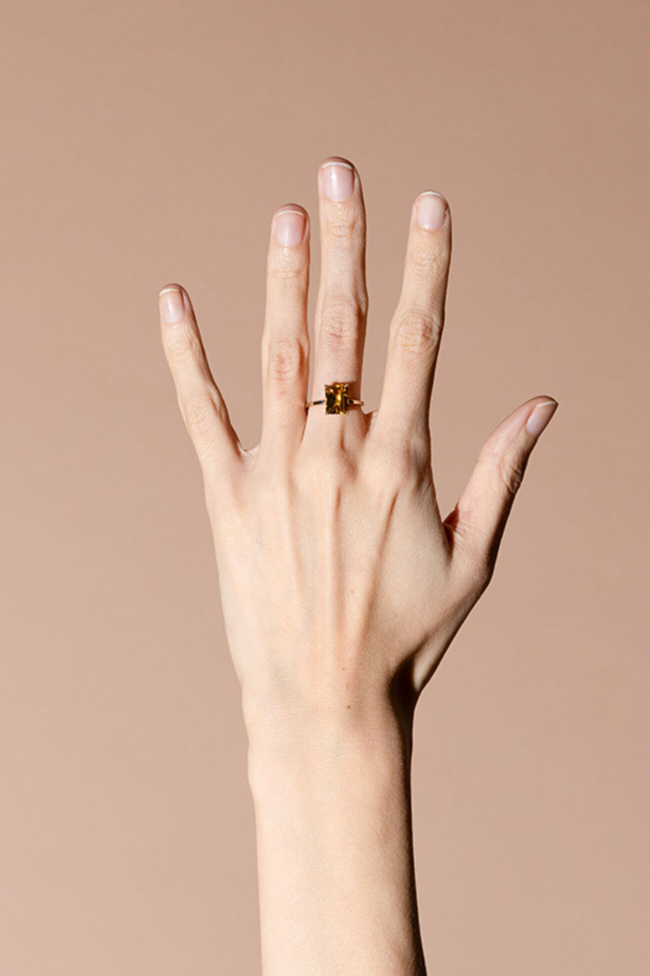 Elisalee lux limited citrine ring 18 white gold