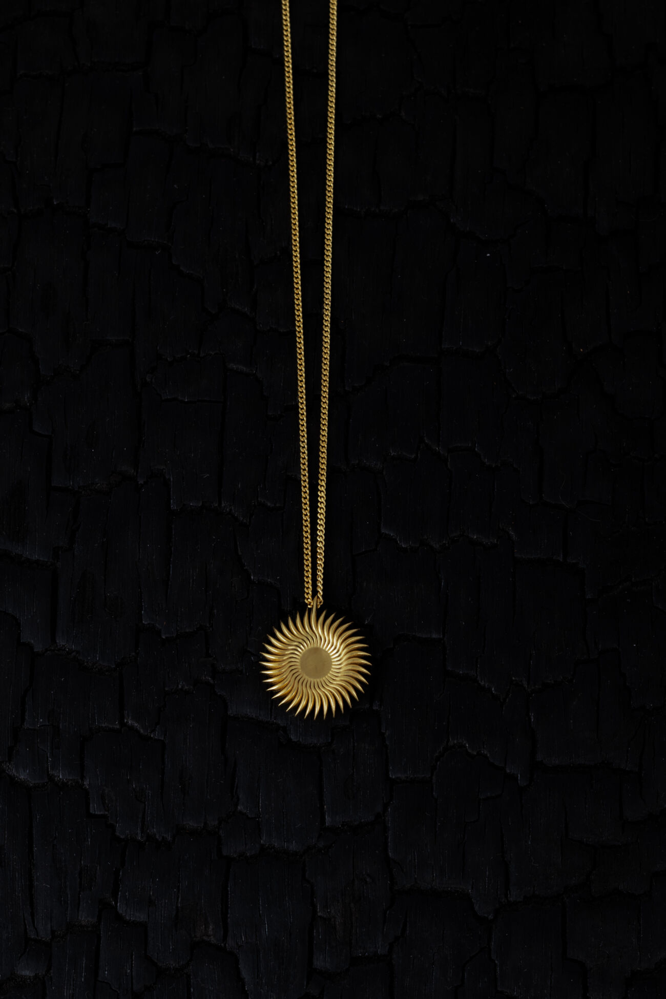 Elisalee the sun talisman halssnoer 18K goud