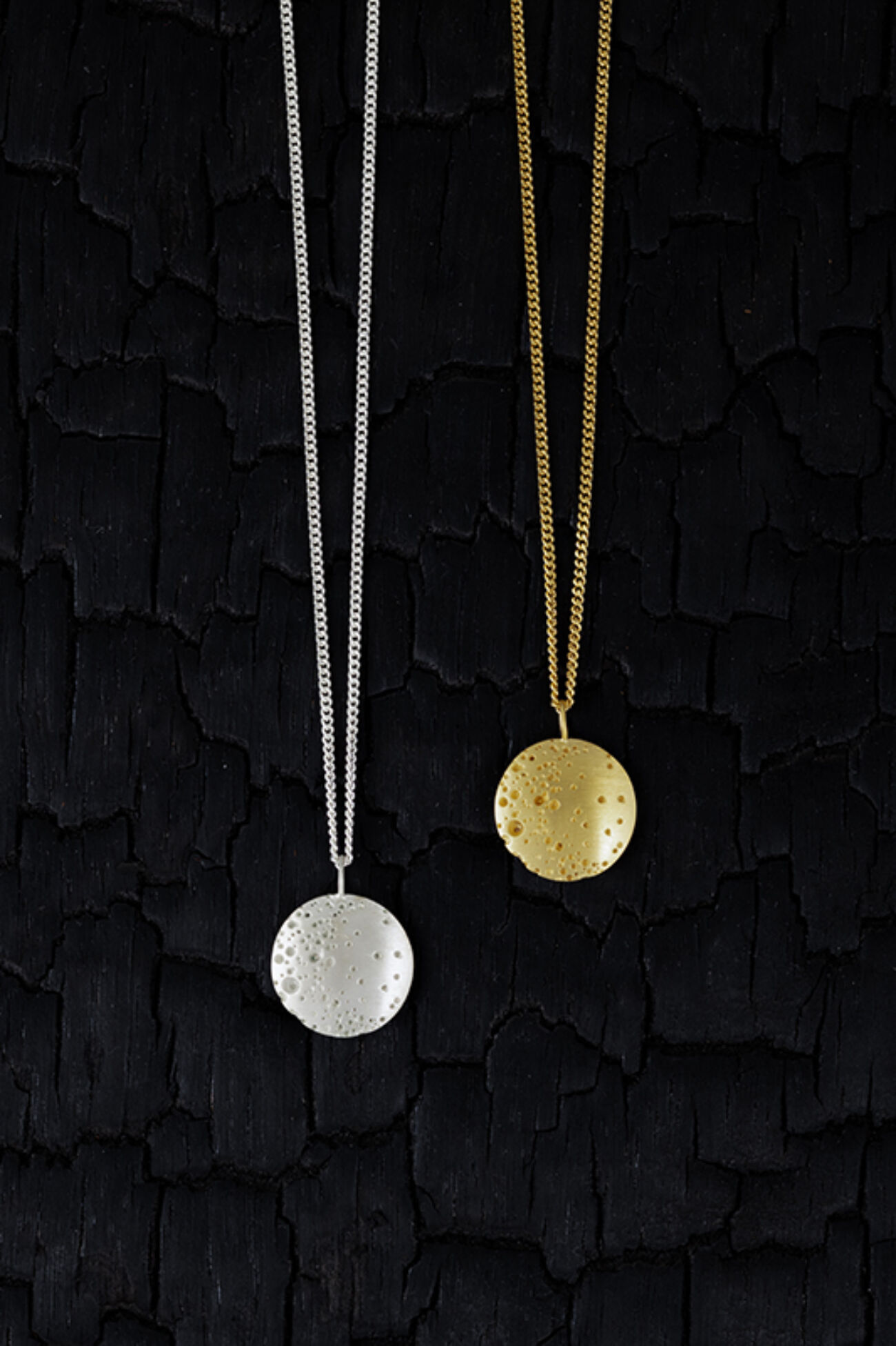 Elisalee the moon talisman necklace gold silver
