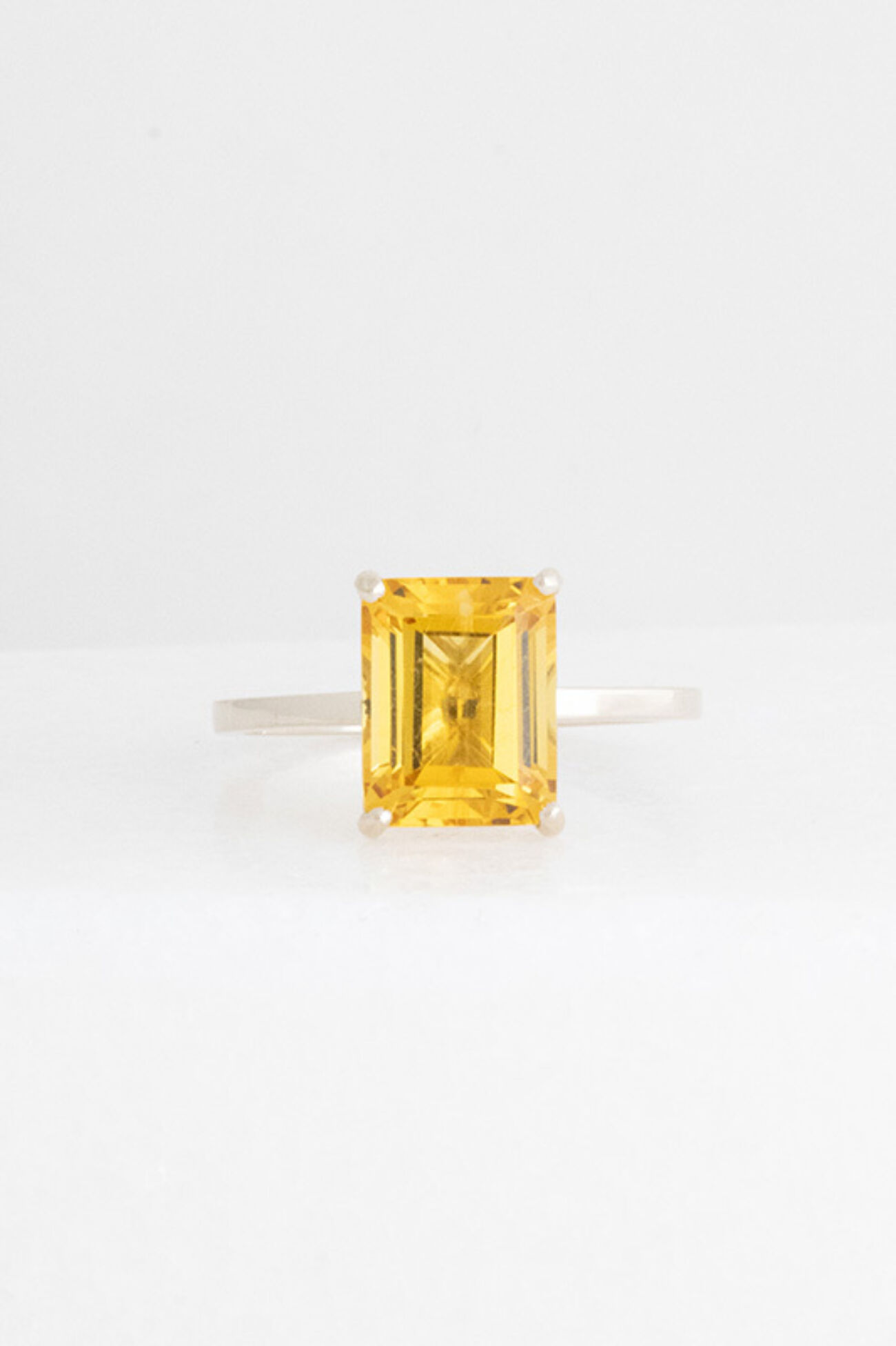 Elisa lee limited Exclusieve emerald cut citrien ring 2