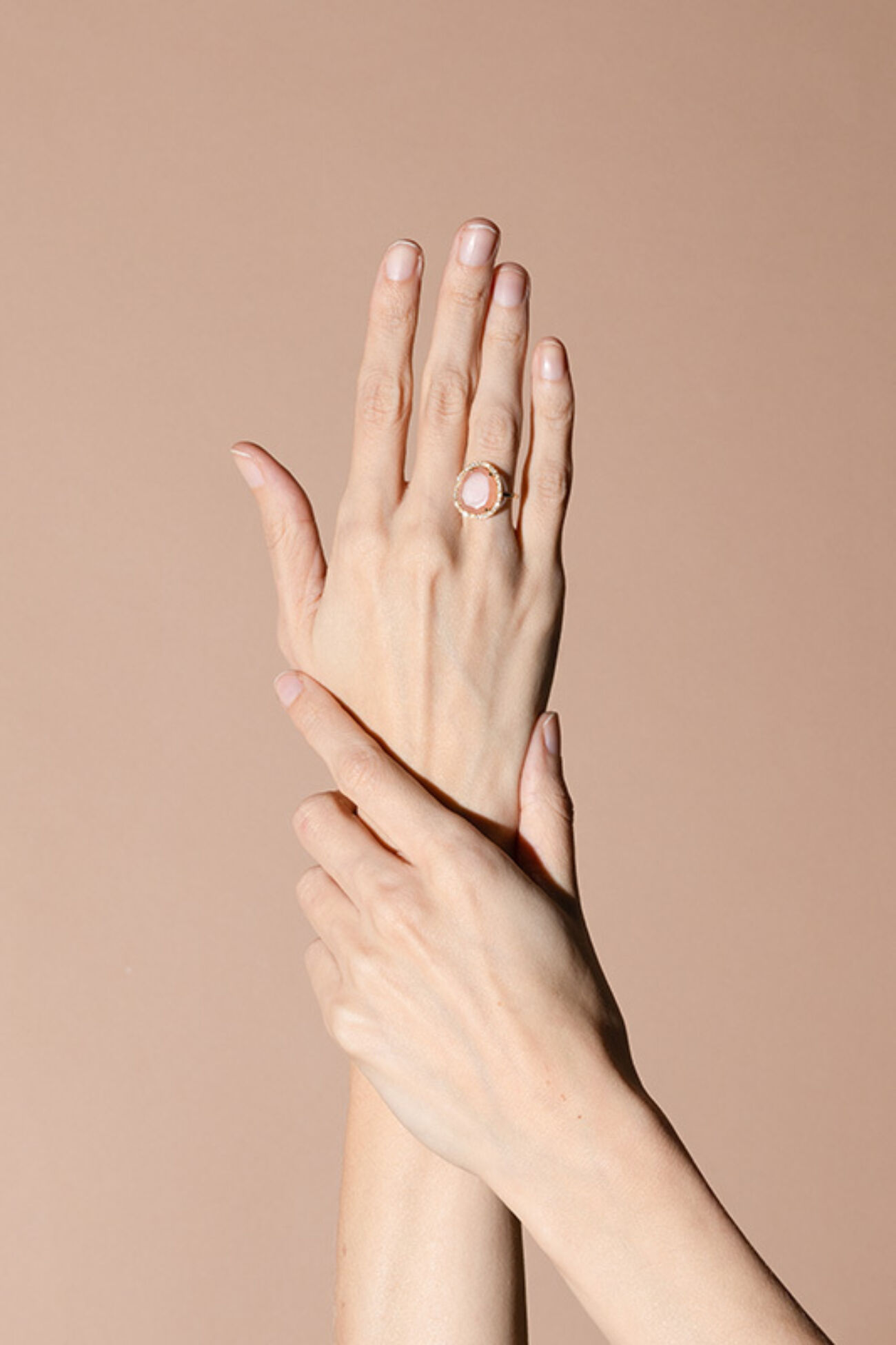 Elisalee lux limited maansteen halo ring 5