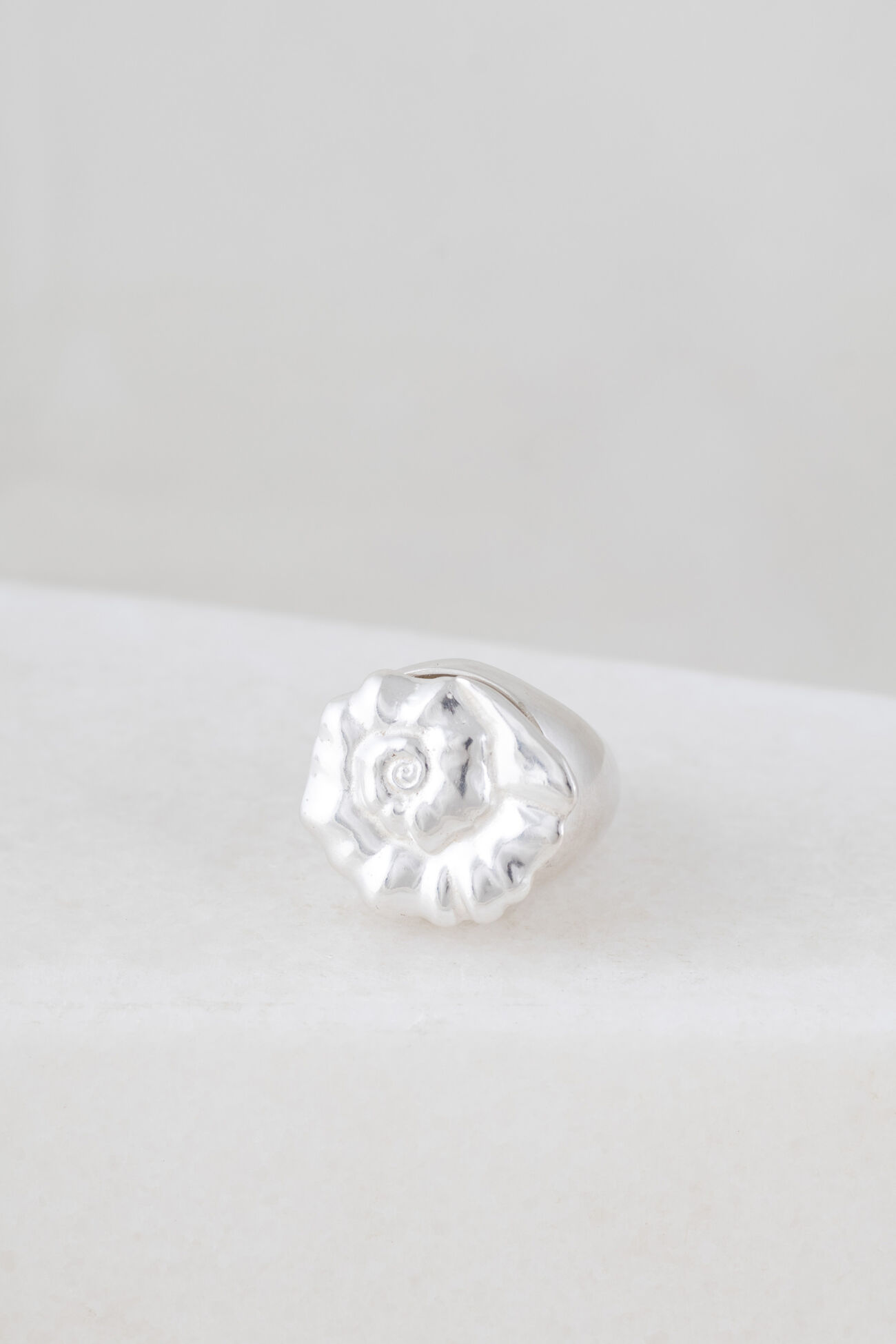 Elisa lee x tom eerebout abalone shell ring zilver