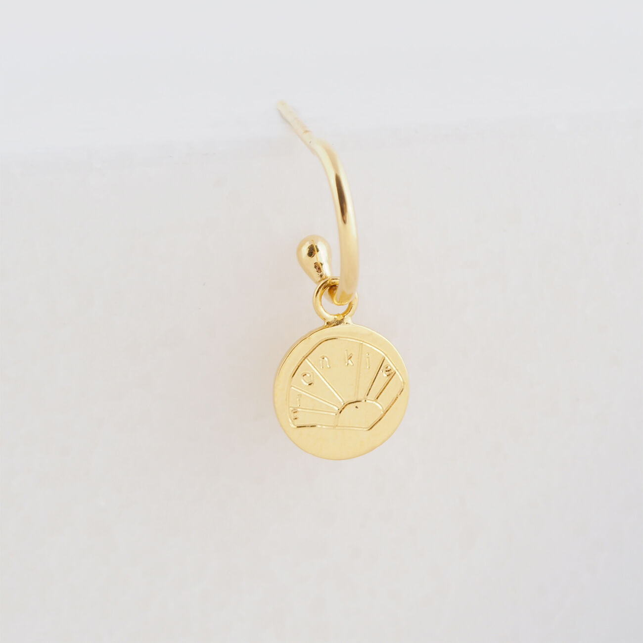 Creole nest earrings with own writings
