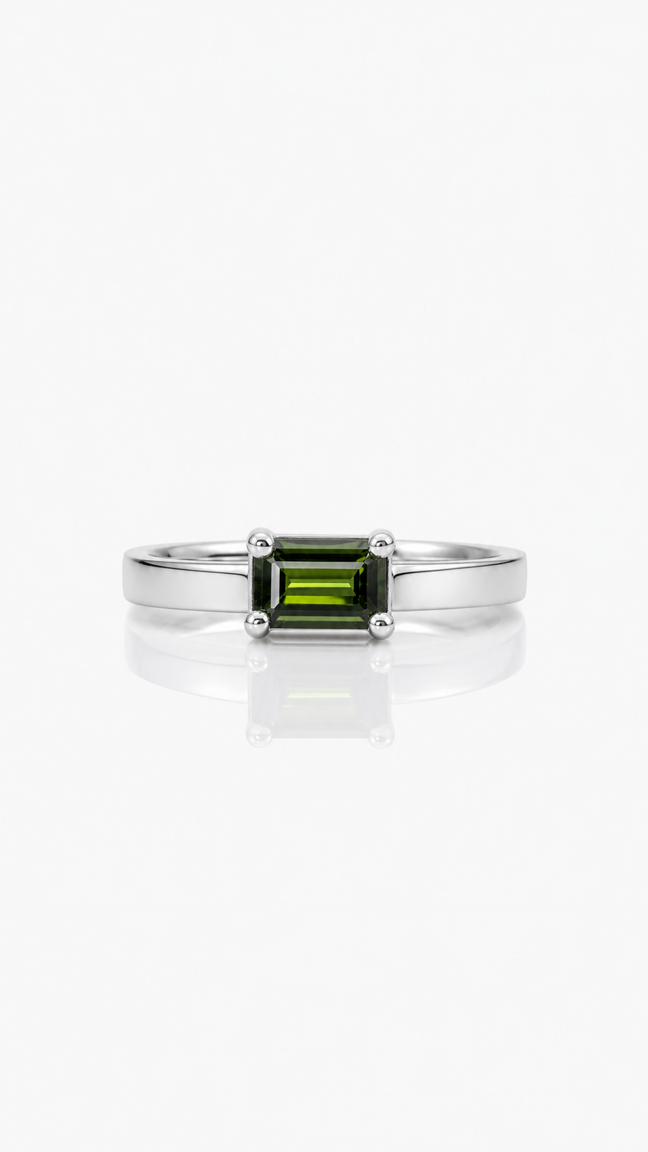 Elisa lee lux east west emerald cut ring