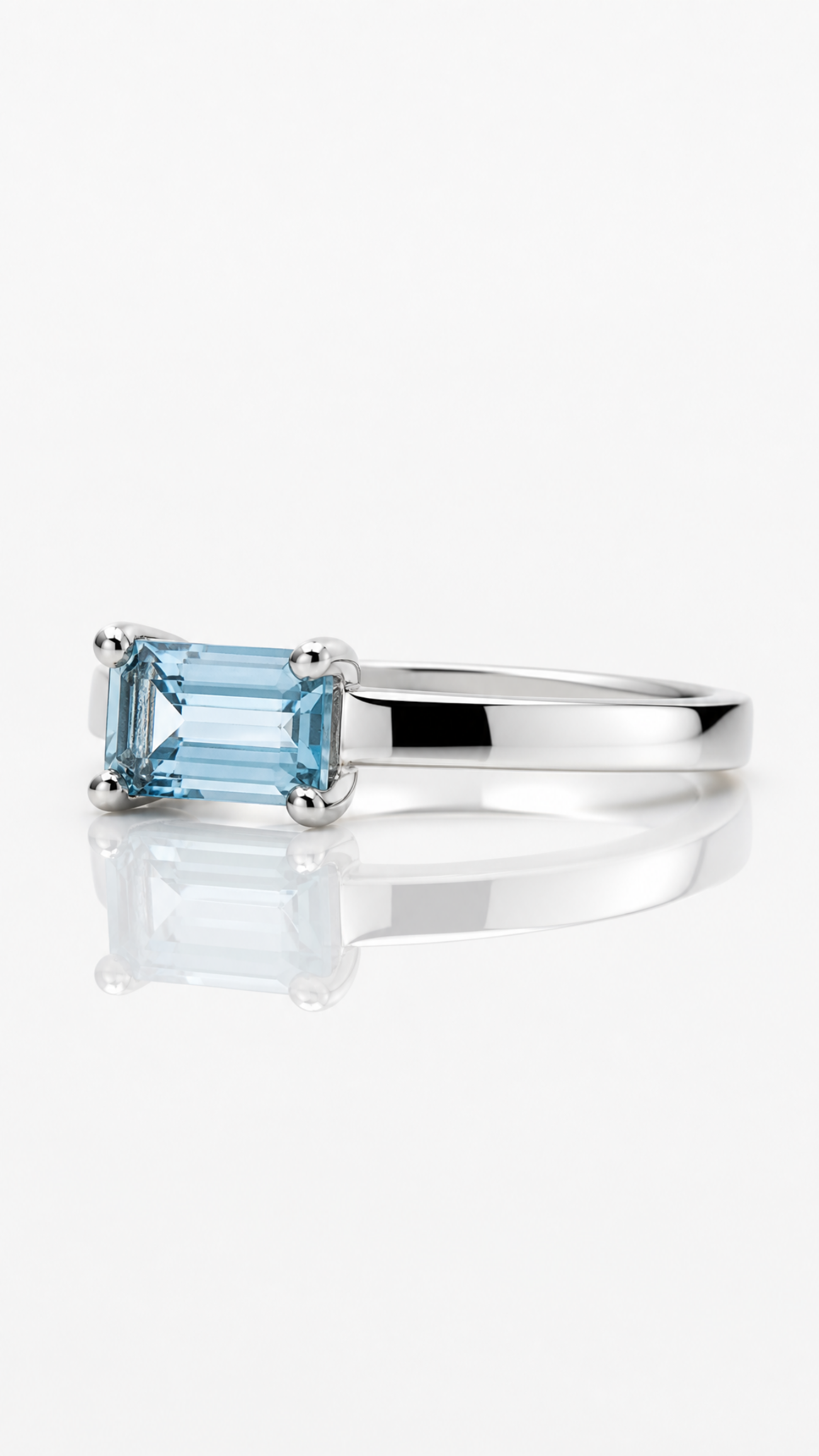 Elisa lee lux east west emerald cut ring ring