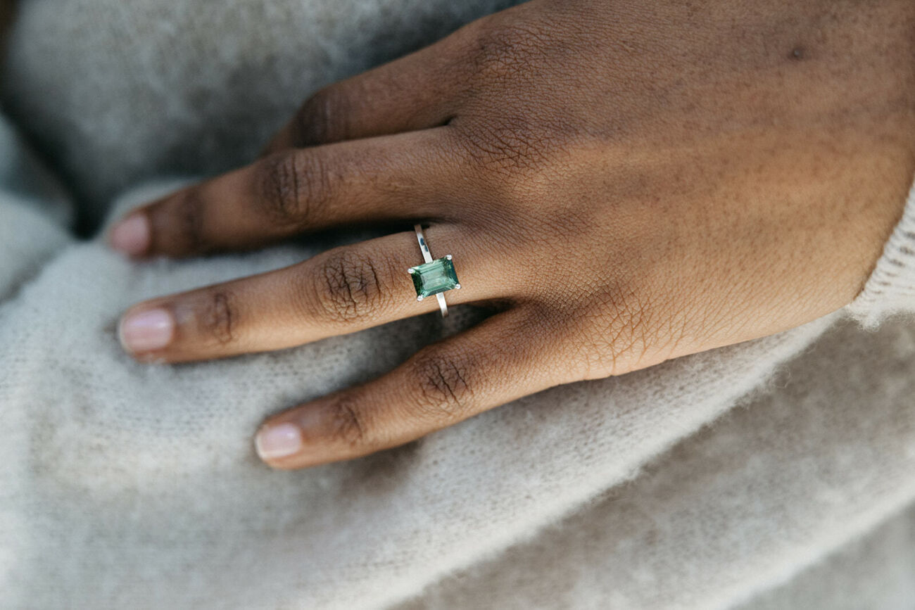 Tourmaline emerald cut
