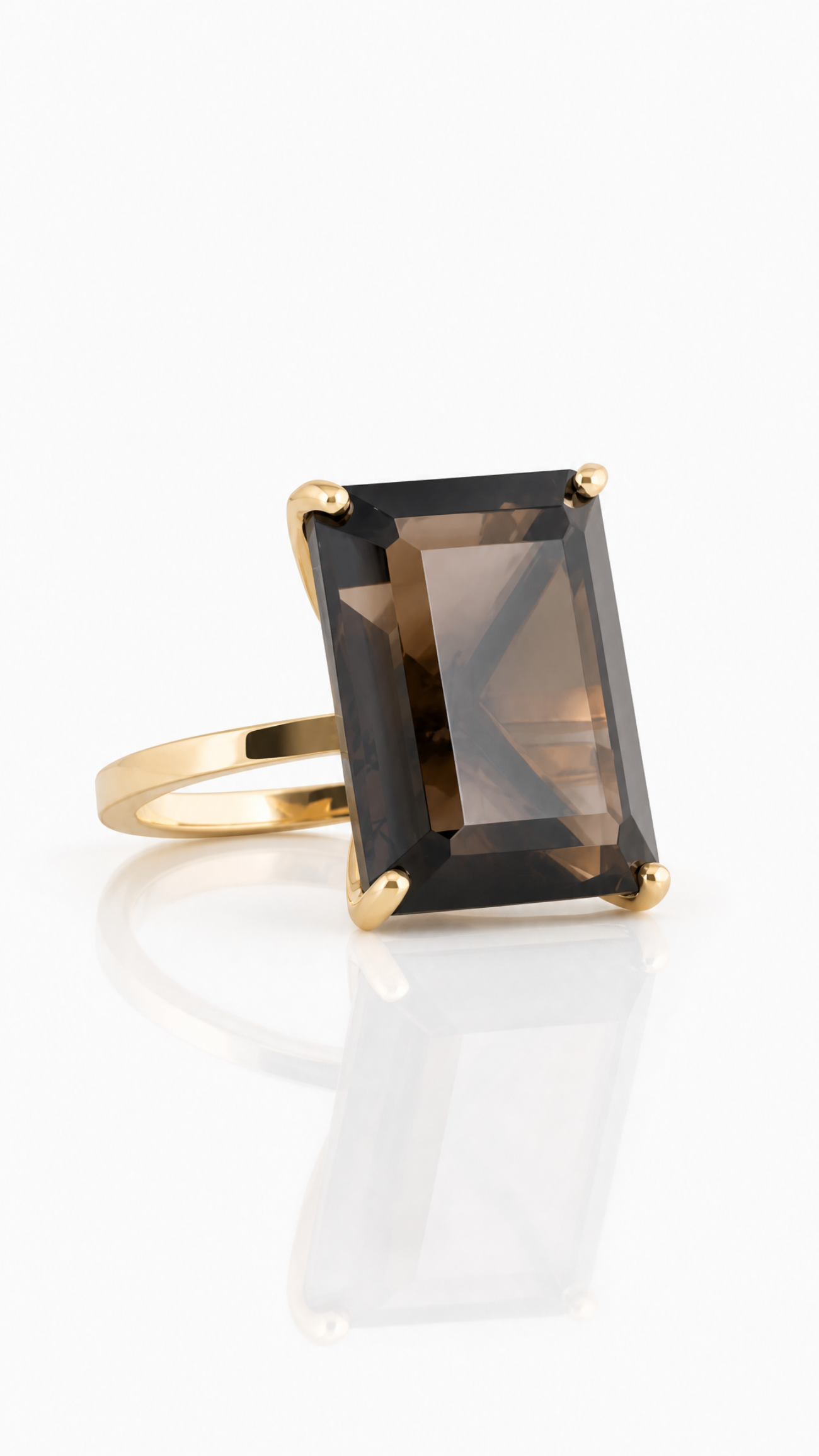 Elisalee limited rookkwarts ring