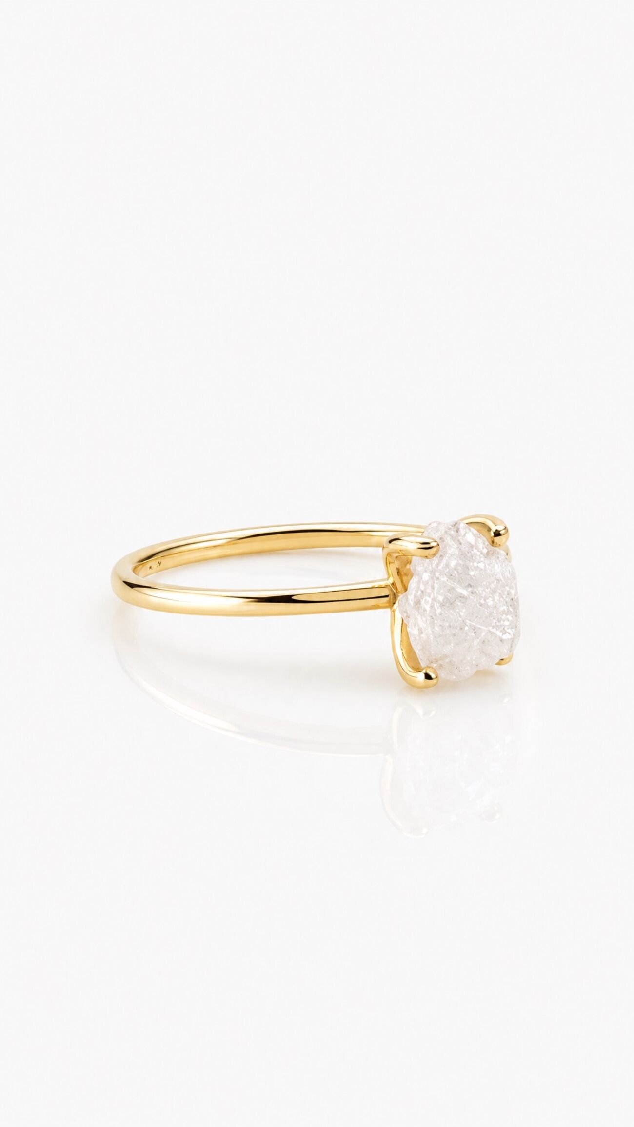 Elisalee lux ruwe diamant ring