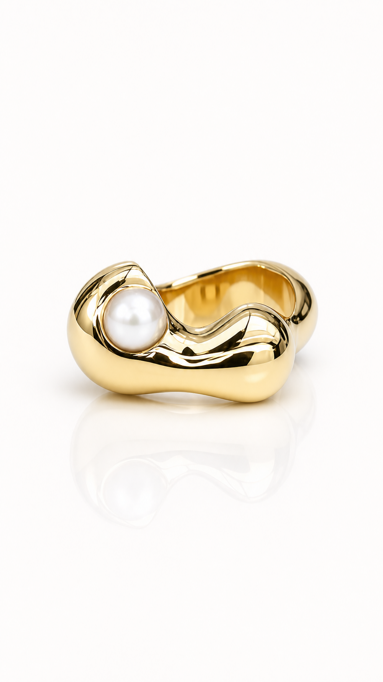 Elisa lee fluid flux pearl ring