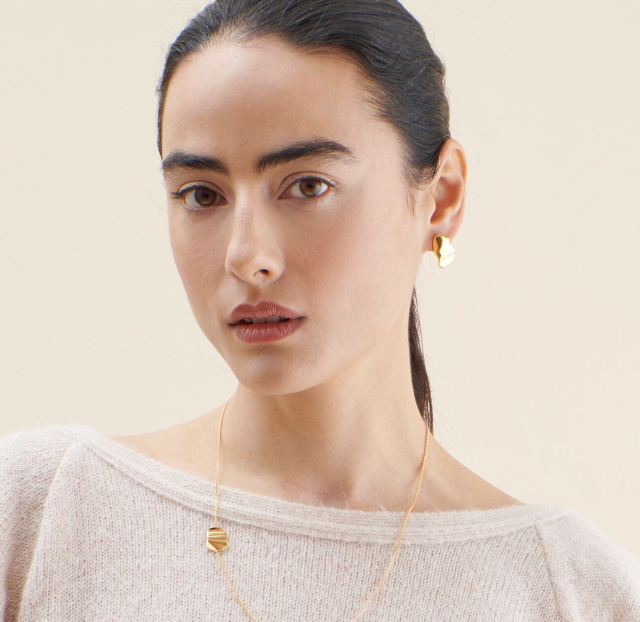 Liquid earrings XS and liquid necklace XS