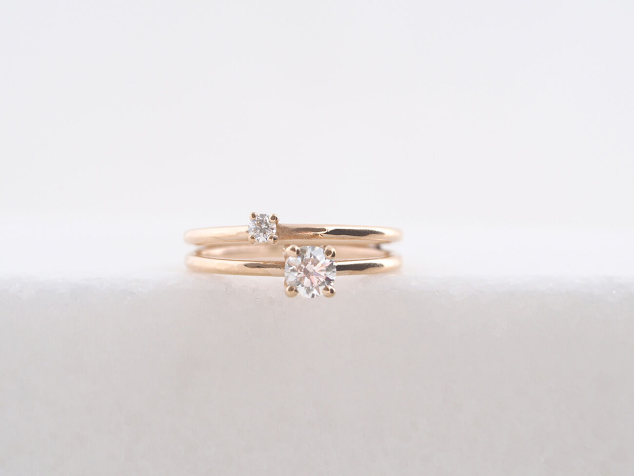 Ring mini lux 18k roze goud web