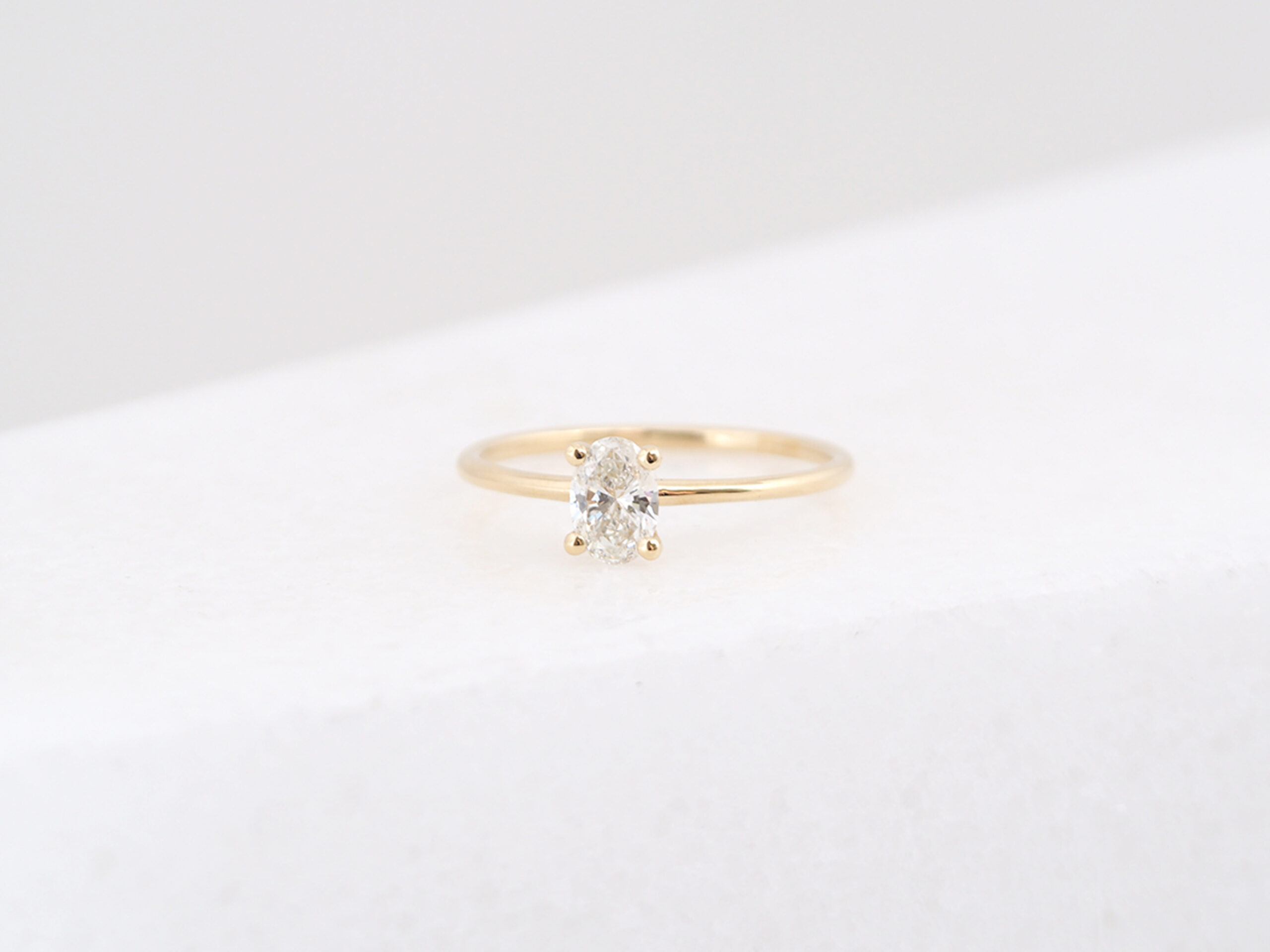 Oval Diamond Ring | 18K recycled real gold | CanadaMark© diamonds – VIERI  Fine Jewellery