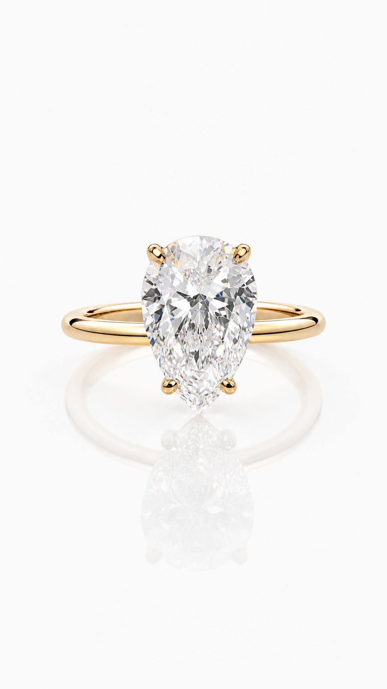 Elisa lee lux pear ring