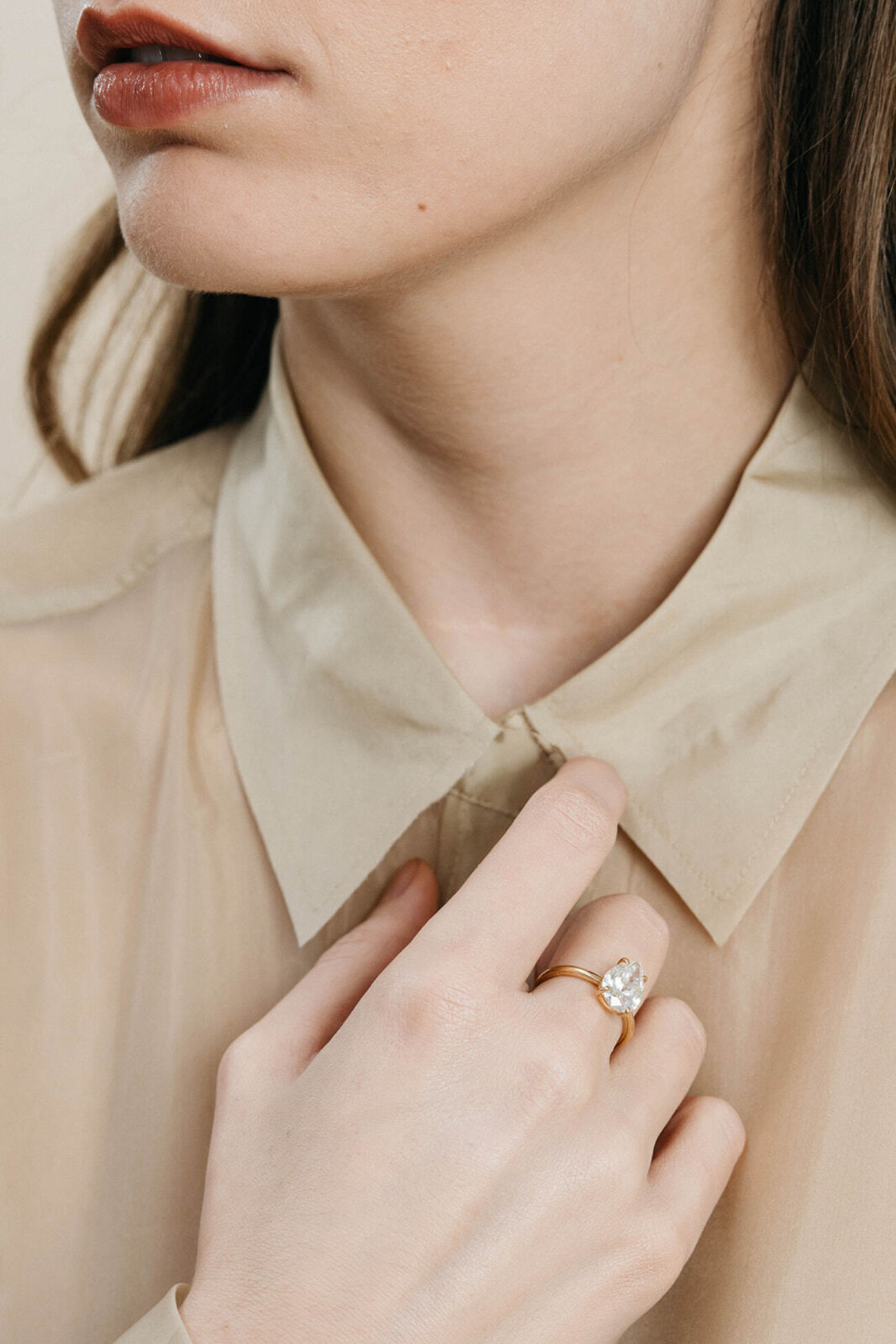Elisa lee ring pear labo diamond 4