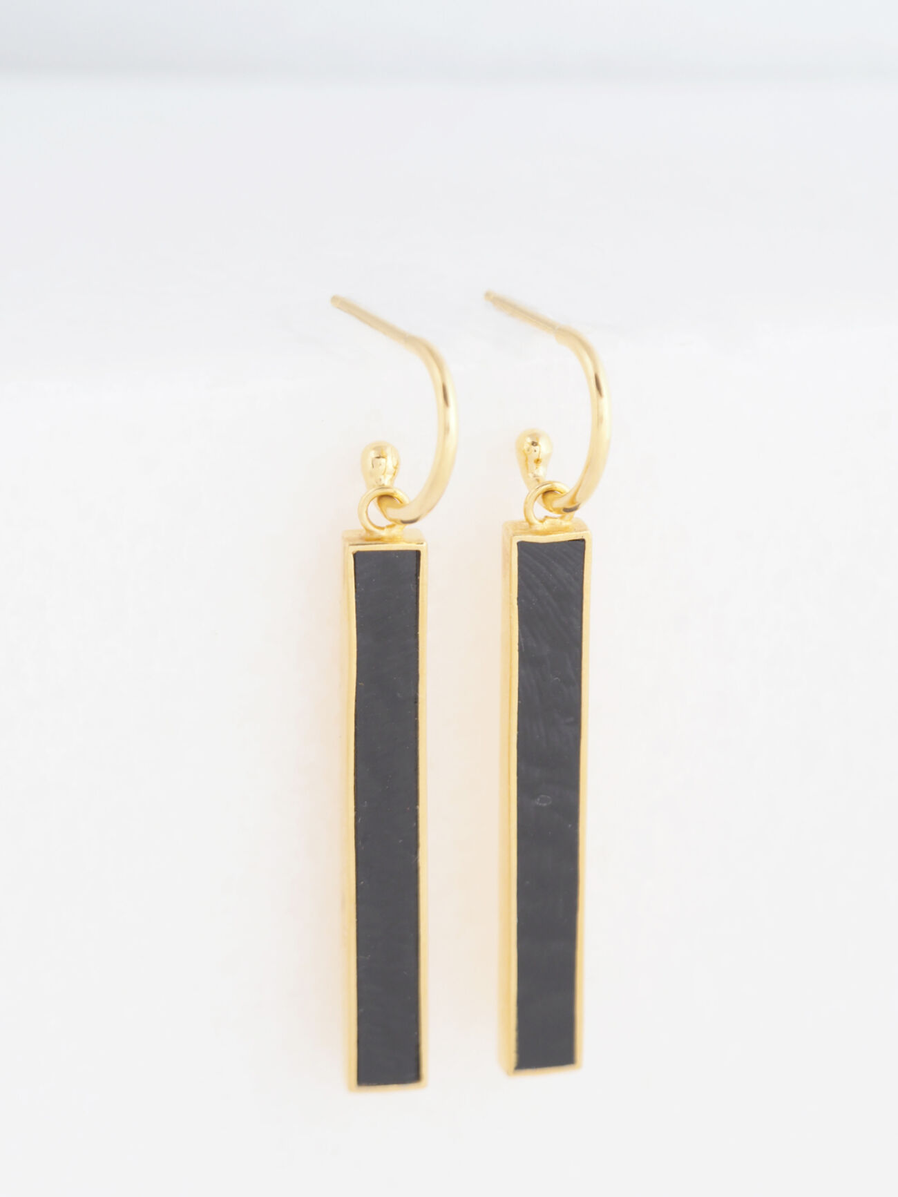 Creole skaura earrings silver yellowgold plated ZW4