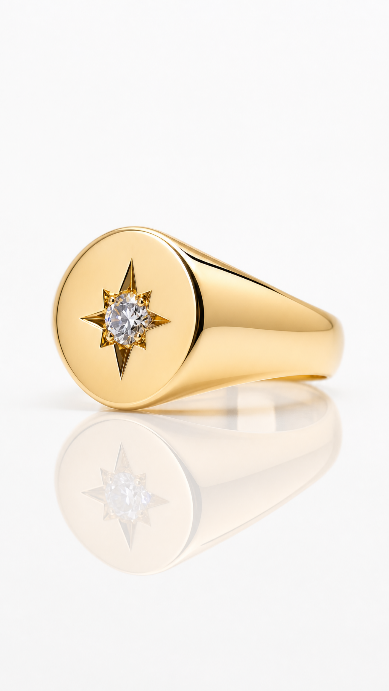 Elisa lee shifted round shifted diamond ring