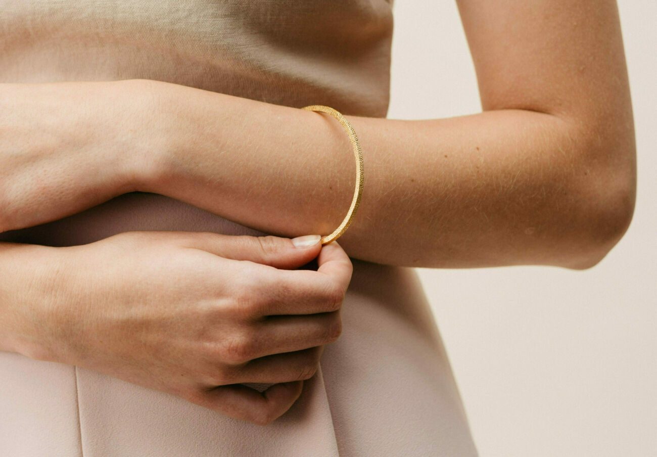 Square armband met pelouze
